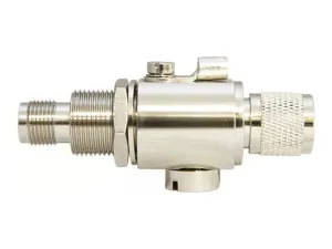 AccelTex Solutions - Lightning arrester - bulkhead, jack to plug, RPTNC - indoor, outdoor - 4.5 in - for Cisco Aironet 1852, ATS-00952