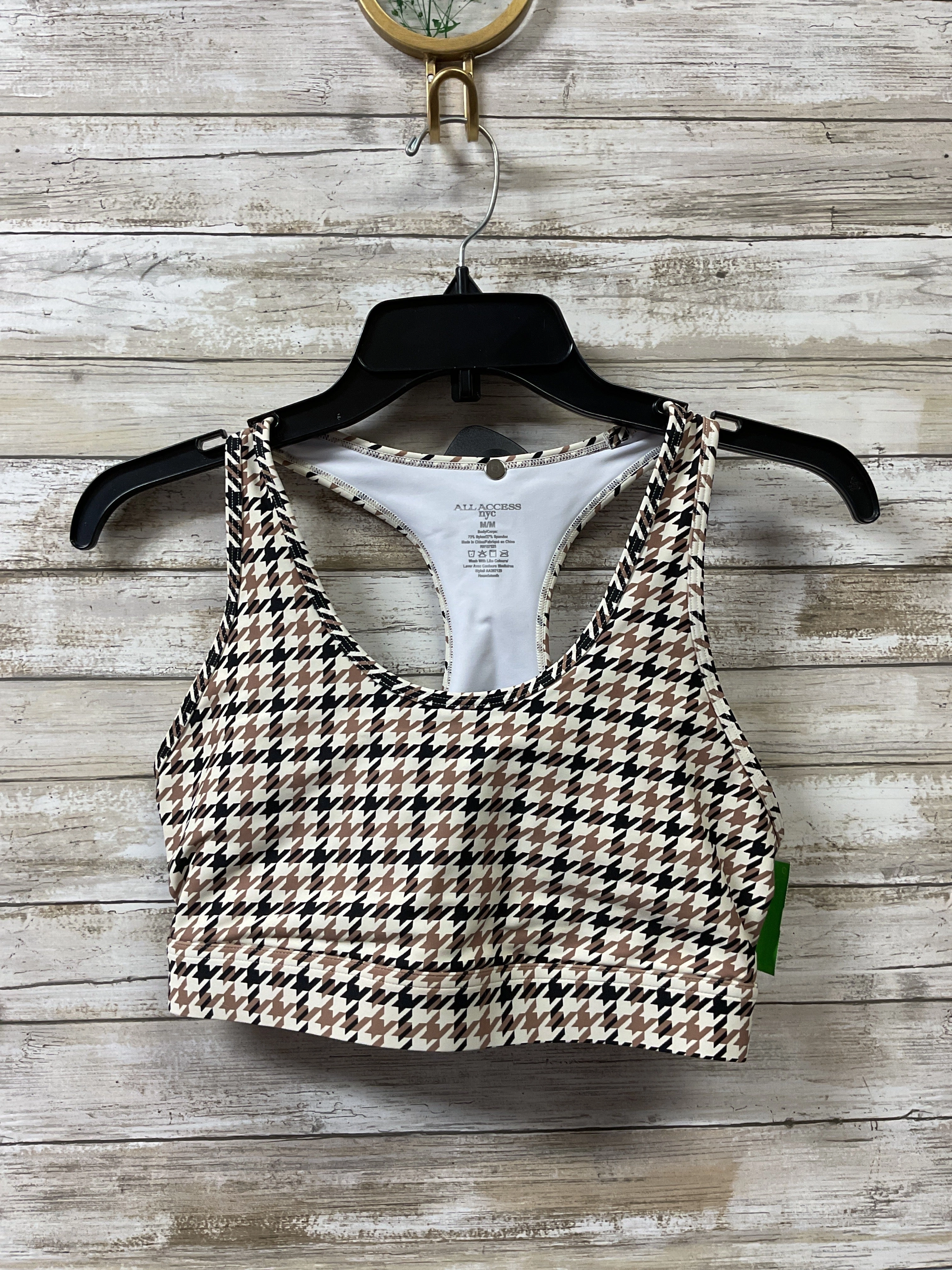 Athletic Bra By Clothes Mentor In Brown & Tan, Size:M