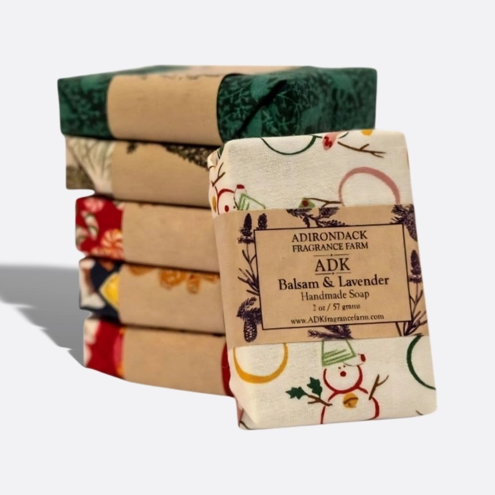Balsam Lavender Cloth Wrapped Soap Bar 2oz