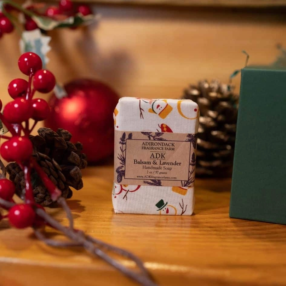 Balsam Lavender Cloth Wrapped Soap Bar 2oz