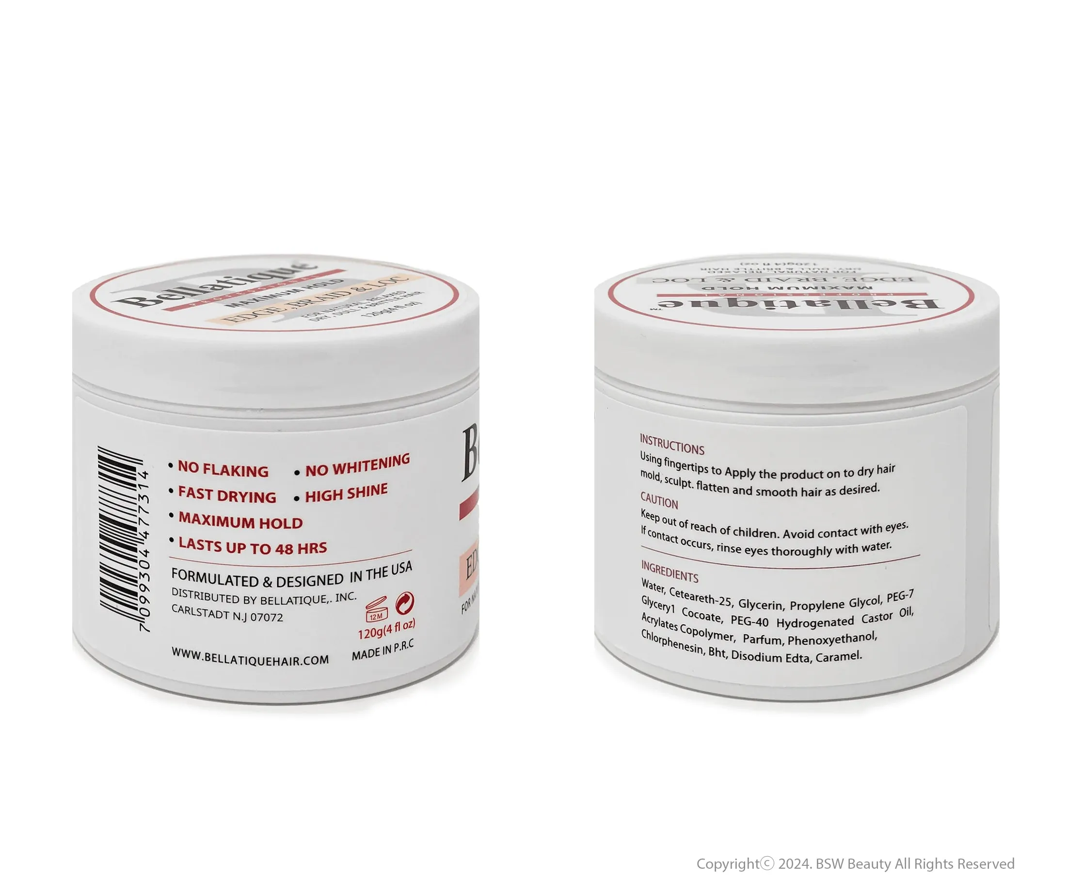 BELLATIQUE EDGE BRAID GEL MAXIMUM HOLD 4oz
