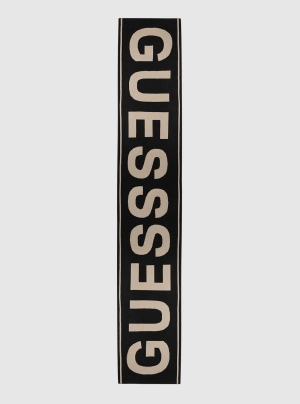 Black Logo Scarf