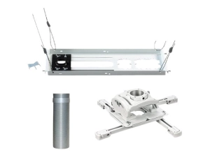 Chief RPA Elite Universal Projector Kit - Includes Projector Mount, Threaded Column, and Suspended Ceiling Kit - White - Mounting KITEZ006W
