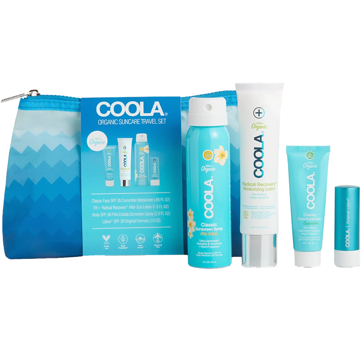 Classic Organic Suncare 4 Piece Travel Set