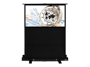 Hamilton Buhl HDTV Format - Projection screen with floor stand - floor-standing - 60 (59.8 in) - 16:9 - Matte White - black" AC-5229