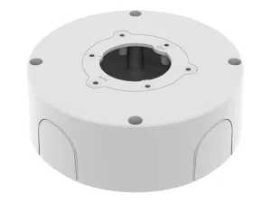 Hanwha Vision SBO-140BW - Camera back box - wall mountable, pole mountable, pipe mountable - white, RAL 9003
