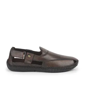 Healers Formal Brown Sandals For Men JPL-204 By Liberty