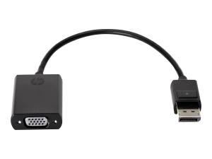 HP - VGA adapter - DisplayPort (M) to HD-15 (VGA) (F) - 7.9 in - for HP Z1 G9; Elite t655; Pro 260 G9, 400 G9, t550; ProOne 440 AS615AT