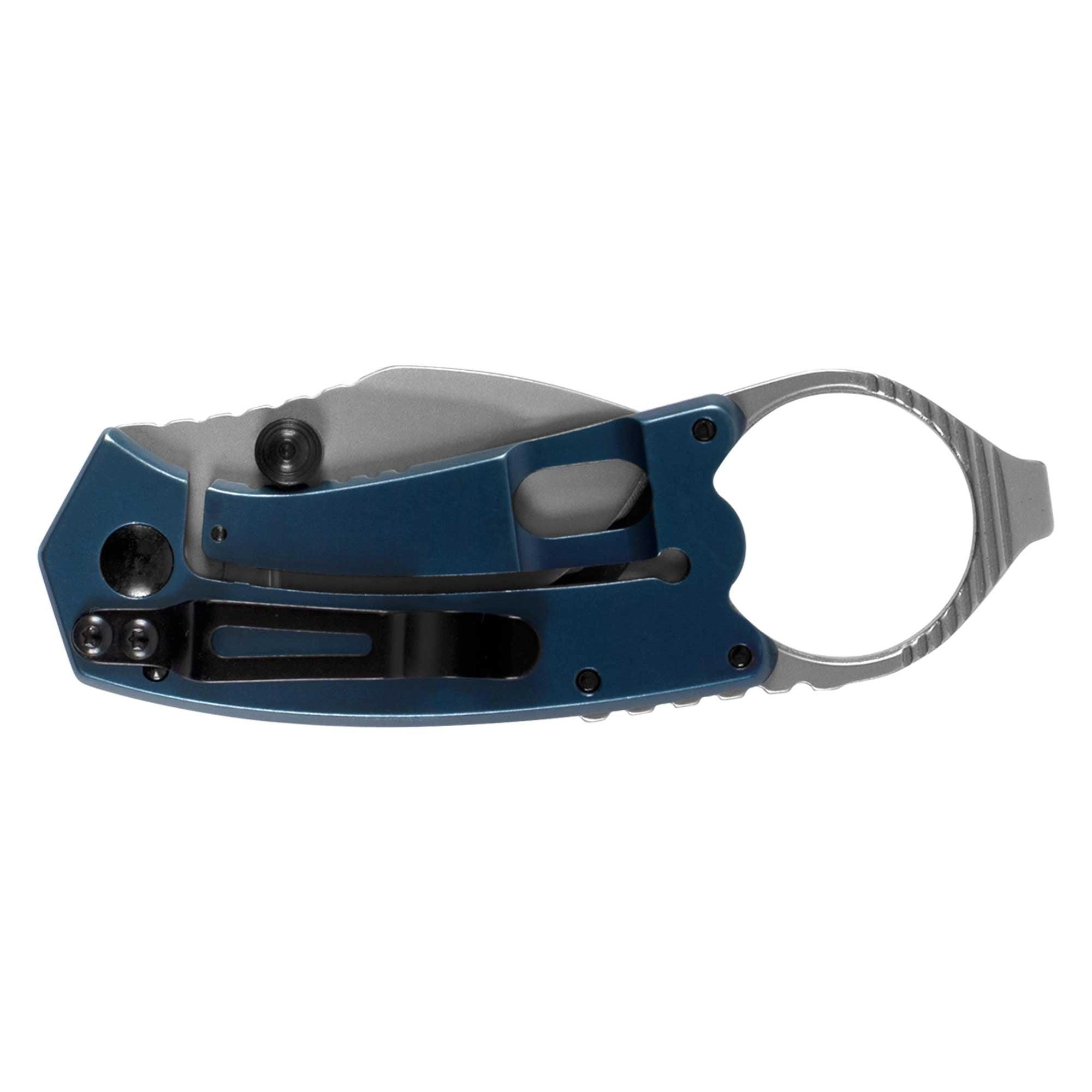 Kershaw Pocket Knife - Antic Drop Point Steel Blade Frame Lock Blue Handle | KW8710