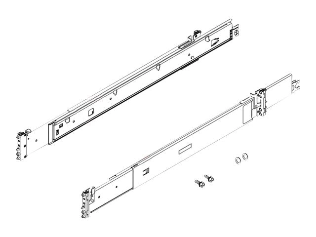 Lenovo - Toolless slide rail kit - for ThinkSystem SR670 V2 7Z22, 7Z23 4M17A69408