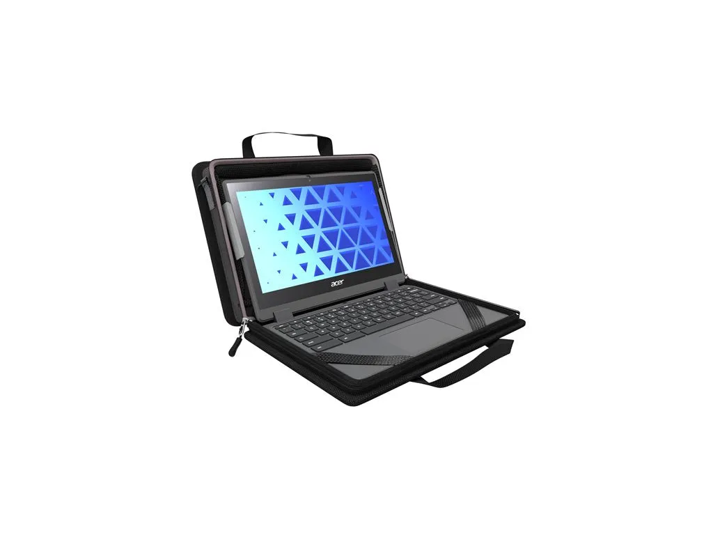 MAXCases Explorer 5 Work-In - Notebook carrying case - with pocket - 11 - black" MCEB5P11BLK