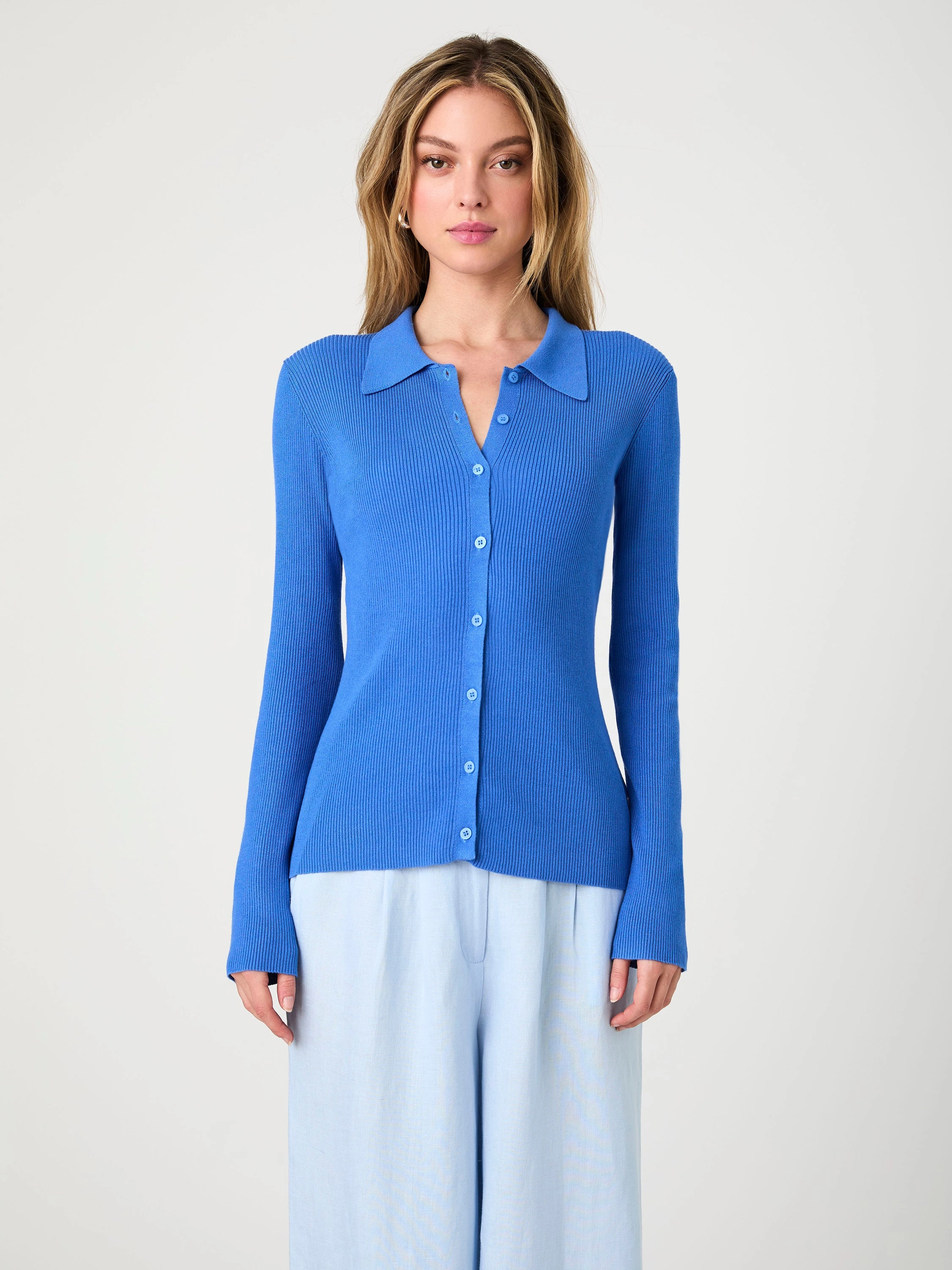 Nadina Collared Knit Top
