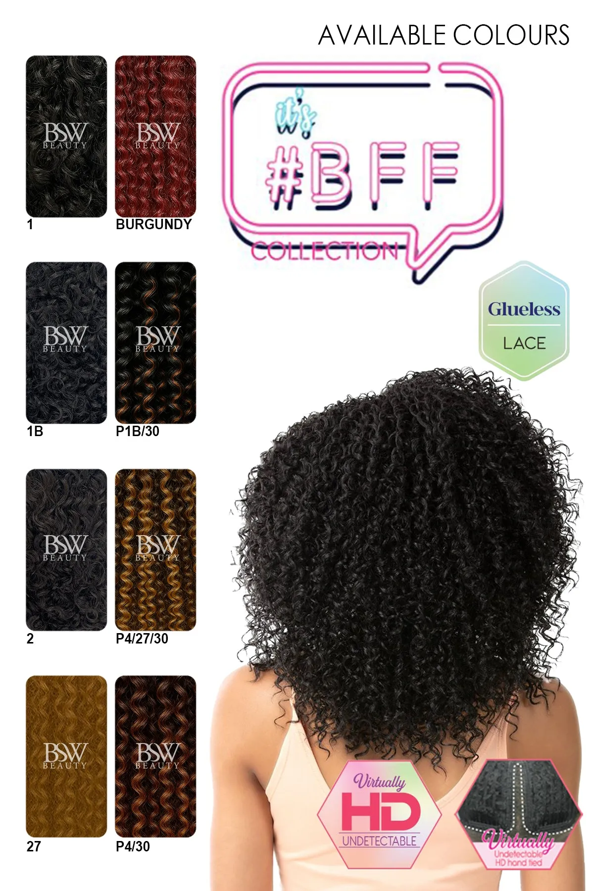 NUTIQUE BEST FRIEND FOREVER LACE WIG - BOHEMIAN 16"