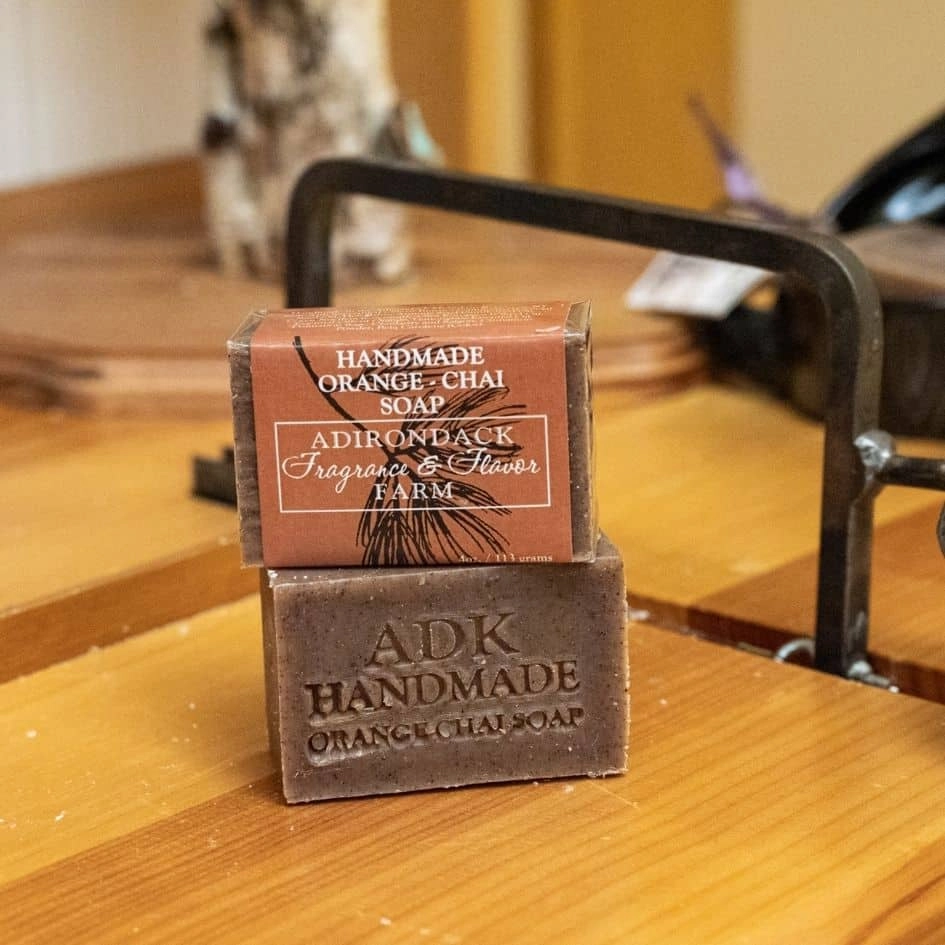 Orange Chai Soap Bar 4 oz Unwrapped