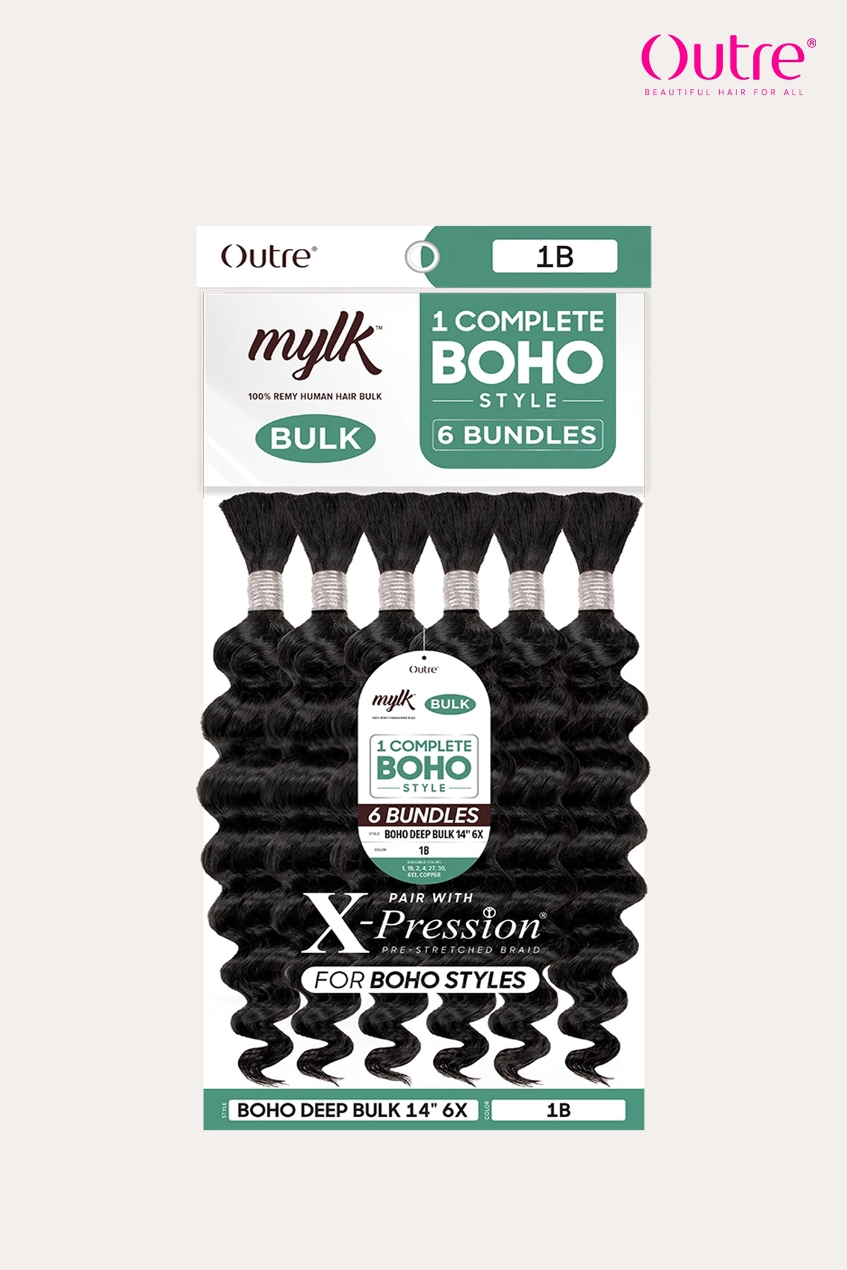 OUTRE MYLK BOHO DEEP BULK 6X 14"