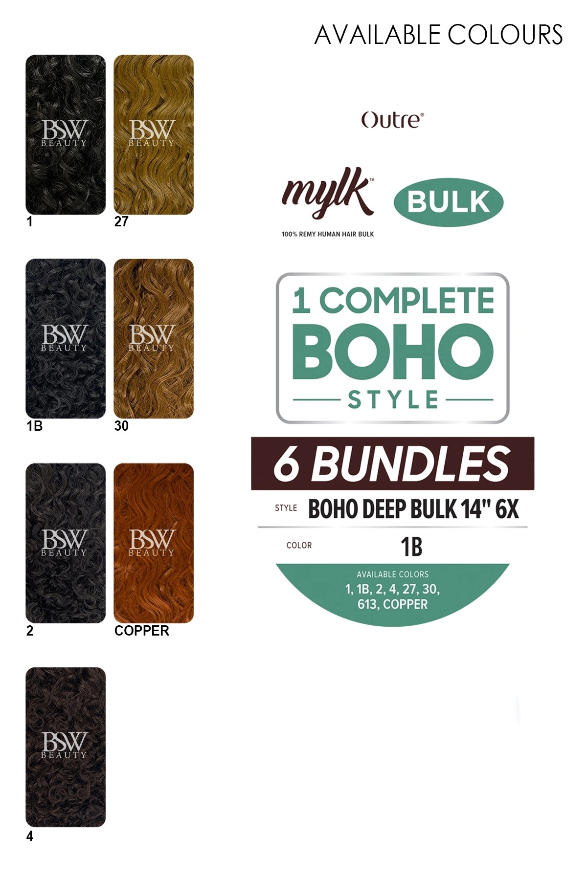 OUTRE MYLK BOHO DEEP BULK 6X 14"