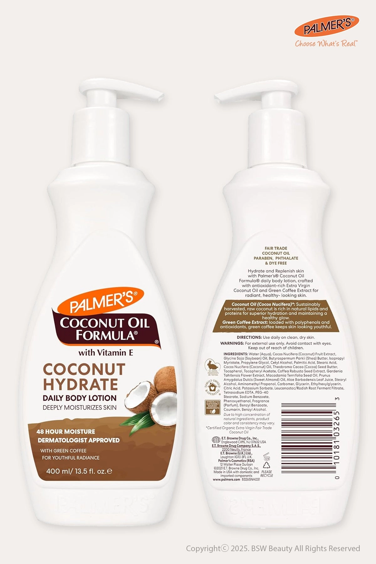 PALMER'S COCONUT OIL FORMULA COCONUT BODY LOTION - 3 SIZES