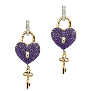 Paris Heart Earrings