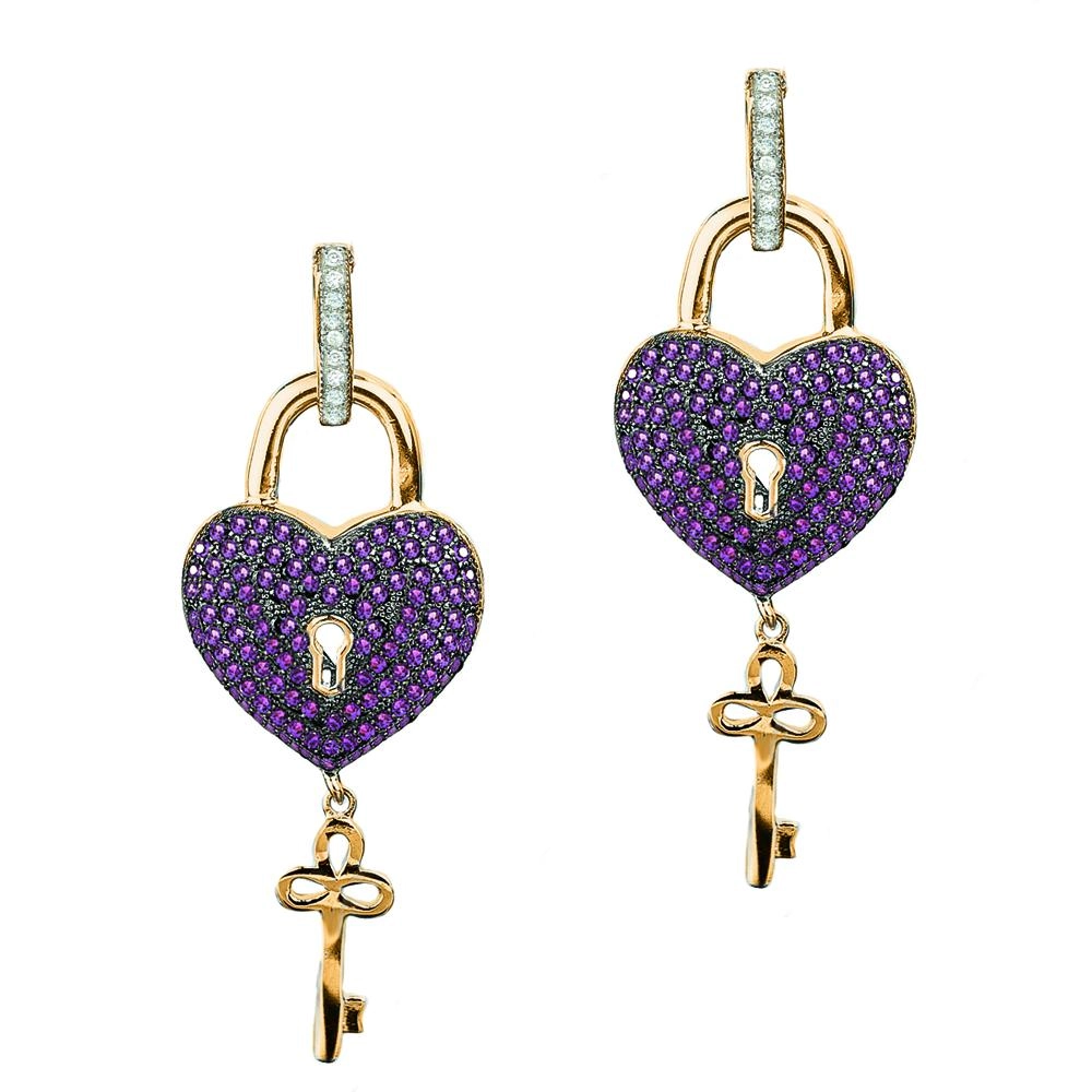 Paris Heart Earrings