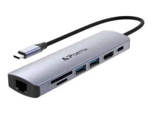 Portta - Docking station - for notebook, tablet - USB-C - HDMI - 1GbE USBC-MP-BTI