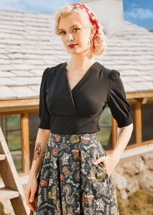 Puff & Grace Wrap Top