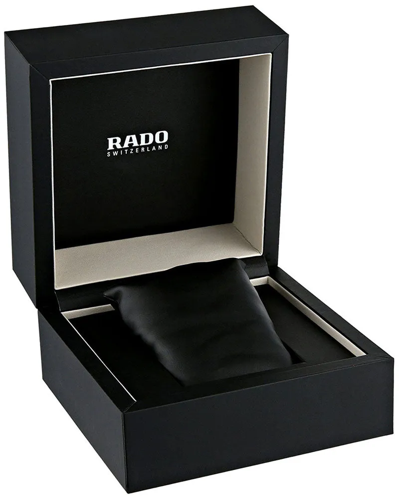 Rado D-Star XL Ceramos Quartz Analog Light Silver Dial Date Steel Men's Dress Watch R15943123