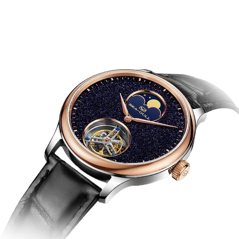 Seagull Moon Phase Center Axis Tourbillon