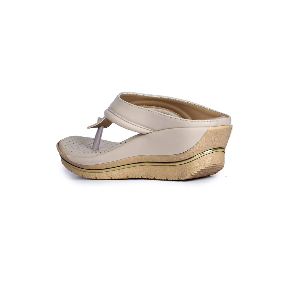 Senorita Casual Beige Slippers For Women LAF-101 By Liberty