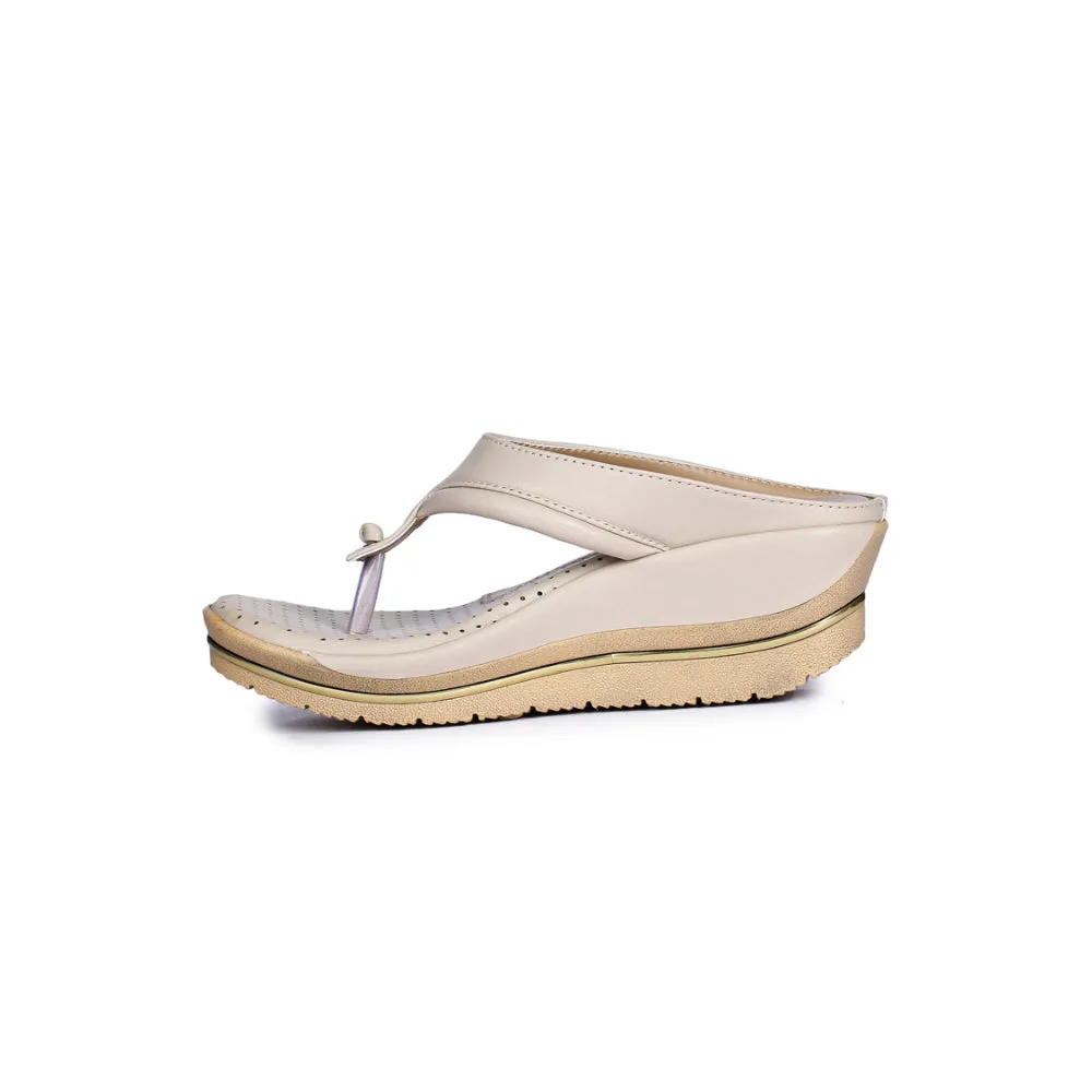 Senorita Casual Beige Slippers For Women LAF-101 By Liberty