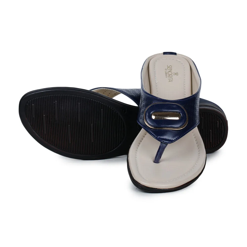 Senorita Casual (Blue) Slippers For Women LAF-710 By Liberty