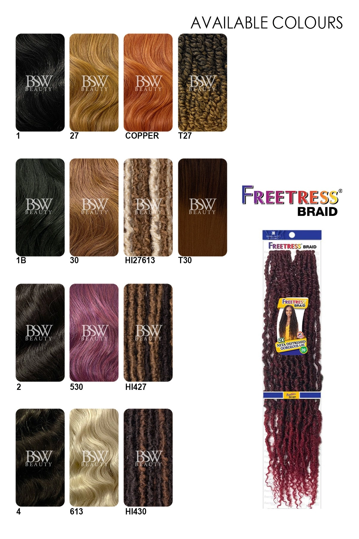 SHAKE N GO FREETRESS NITA DISTRESSED GORGEOUS LOC 2X 26"