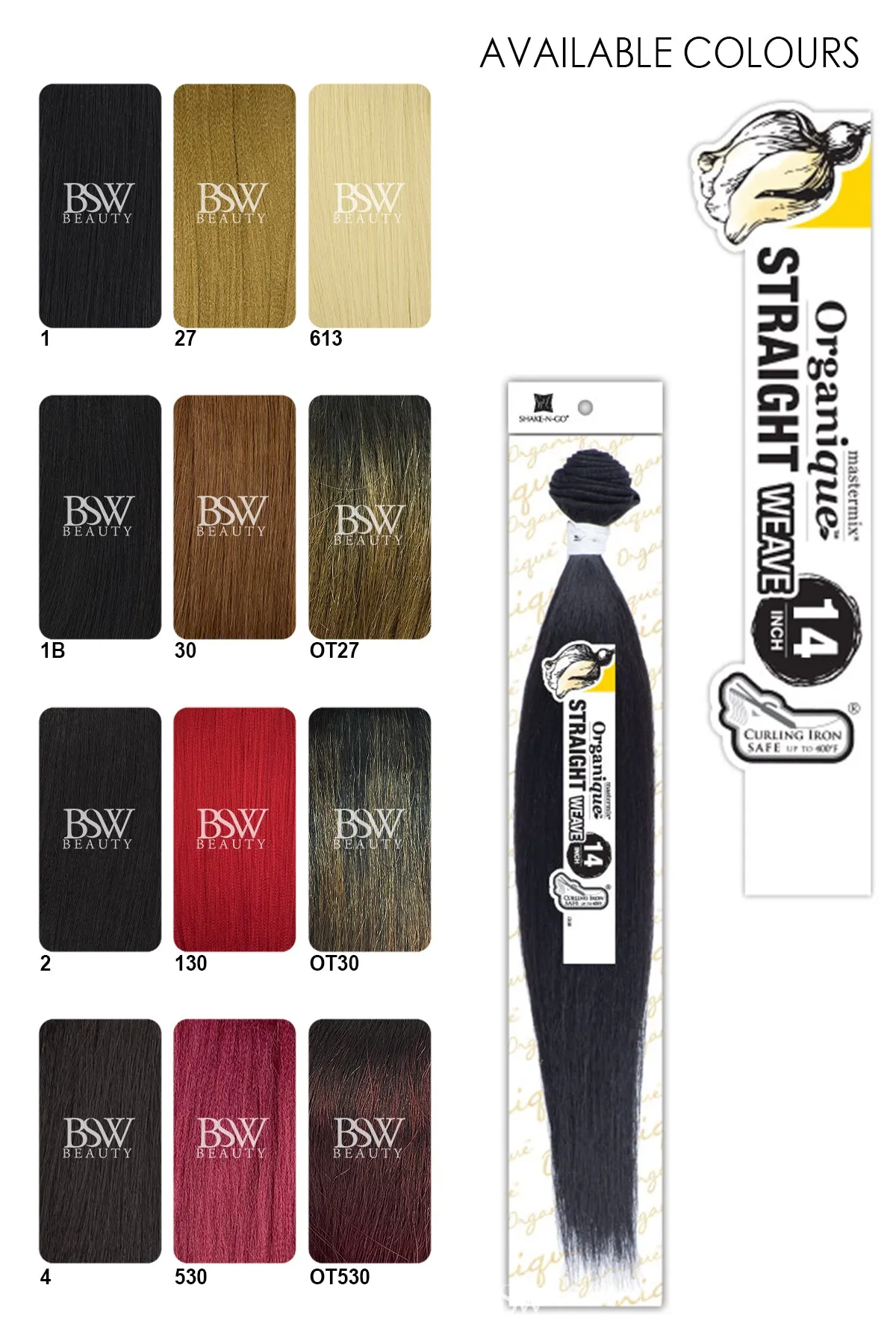 SHAKE N GO ORGANIQUE STRAIGHT 14"