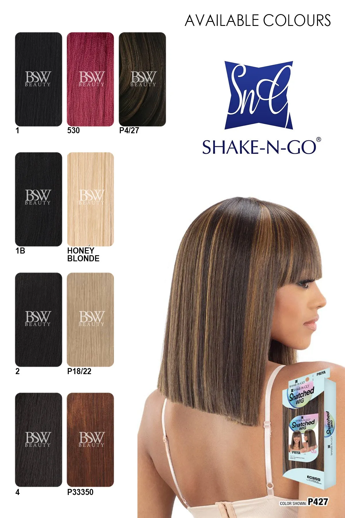 SHAKE N GO SNATCHED WIG - PRIYA