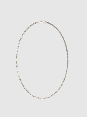 Silver Textured Necklace