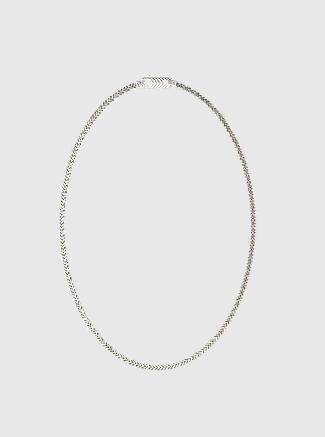 Silver Textured Necklace