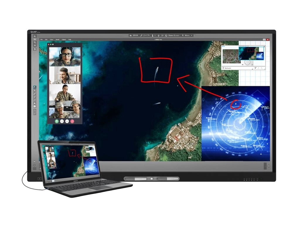 SMART Board M455-V5-P - 55 Diagonal Class M Pro high secure Series LED-backlit LCD display - interactive - with touchscreen (multi