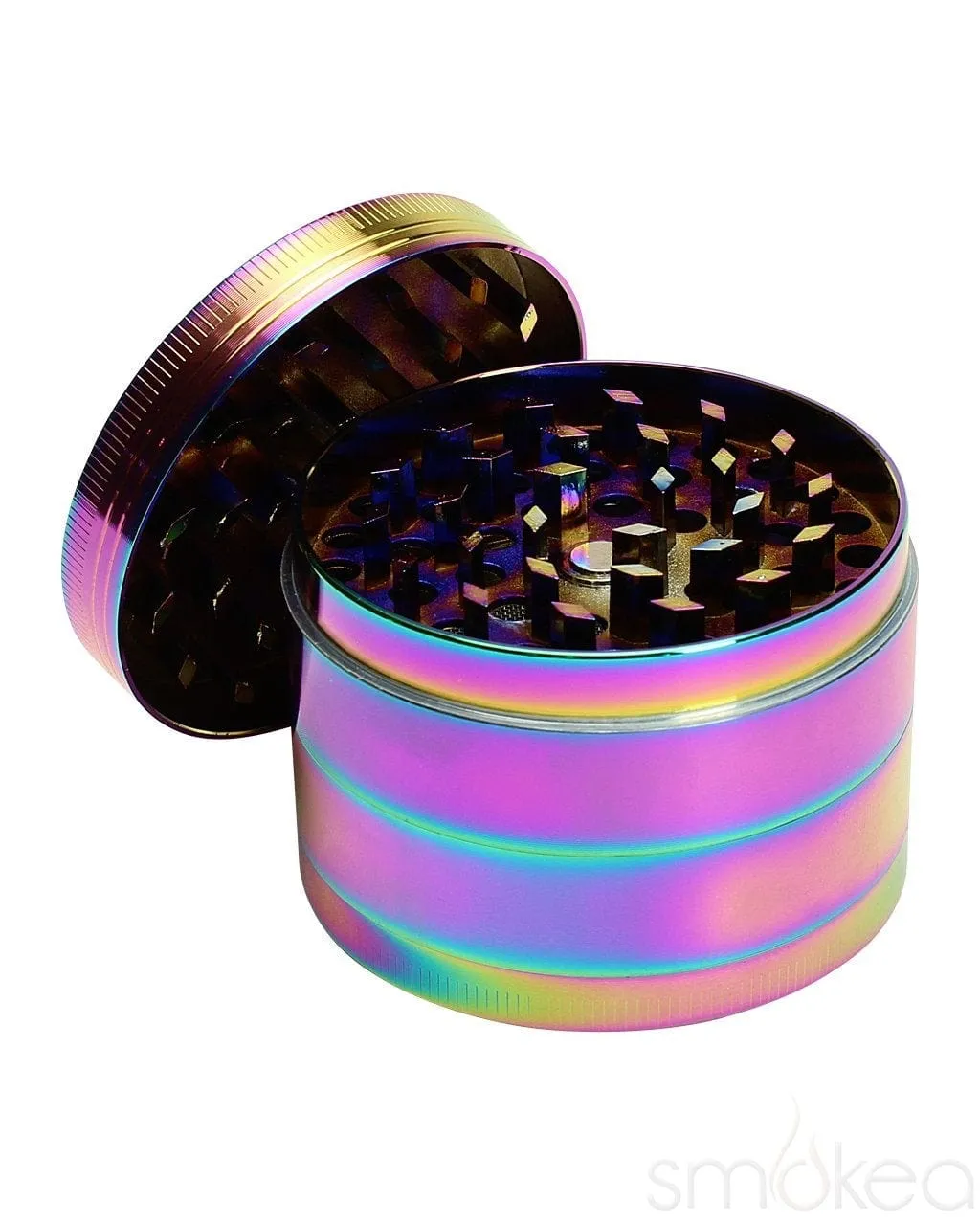 SMOKEA 2.5" 4pc Rainbow Metallic Grinder