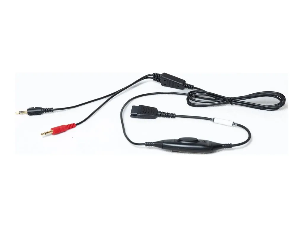 Starkey SM135-PTT/MM - PTT (push-to-talk) headset adapter - with dual multimedia 3.5mm prongs M135-PTT/MM-SSG