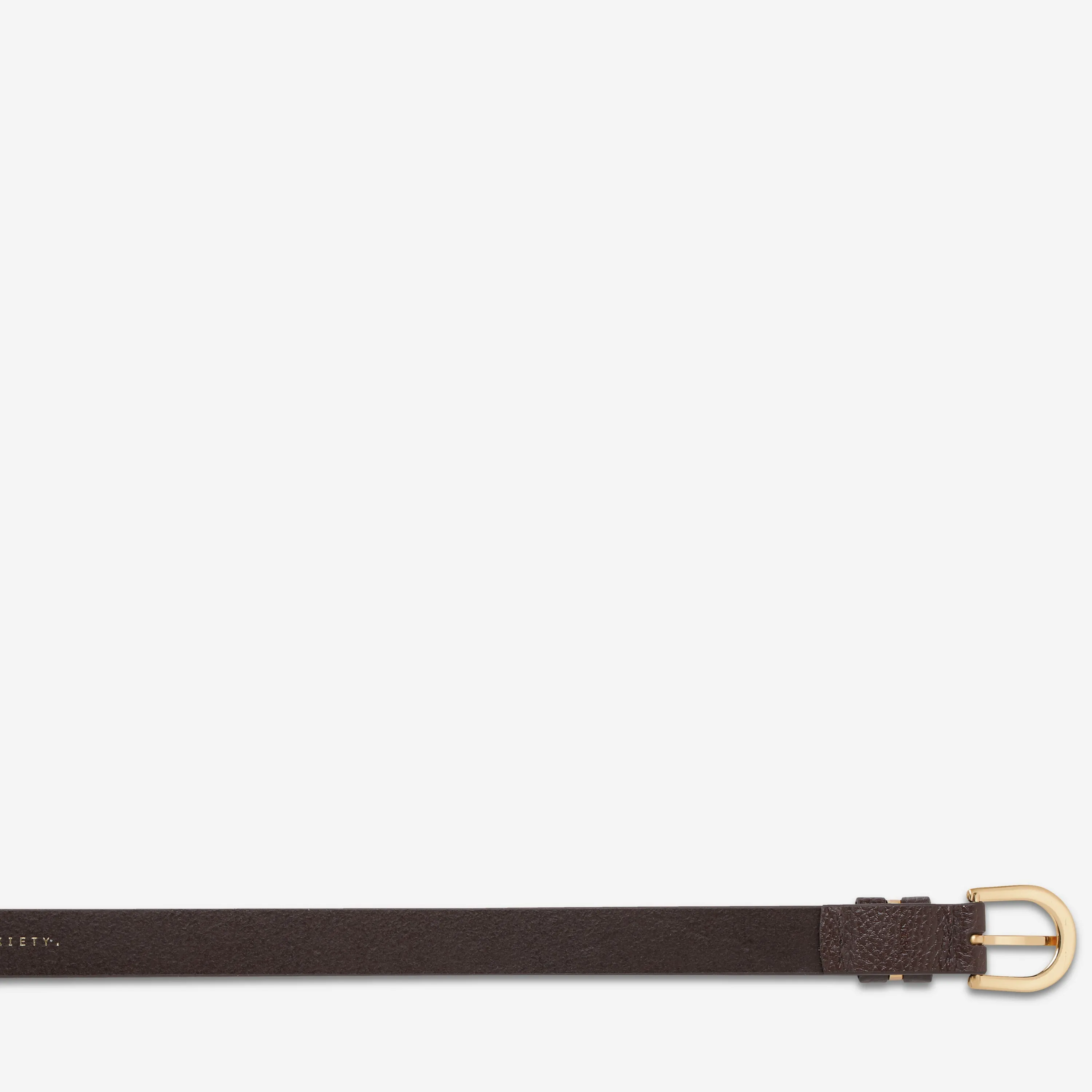 Status Anxiety Over And Over Belt Choc/Gold