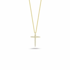 Tiny Treasures Sliver Diamond Cross Pendant