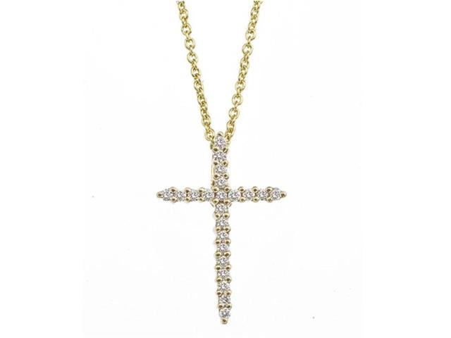 Tiny Treasures Sliver Diamond Cross Pendant