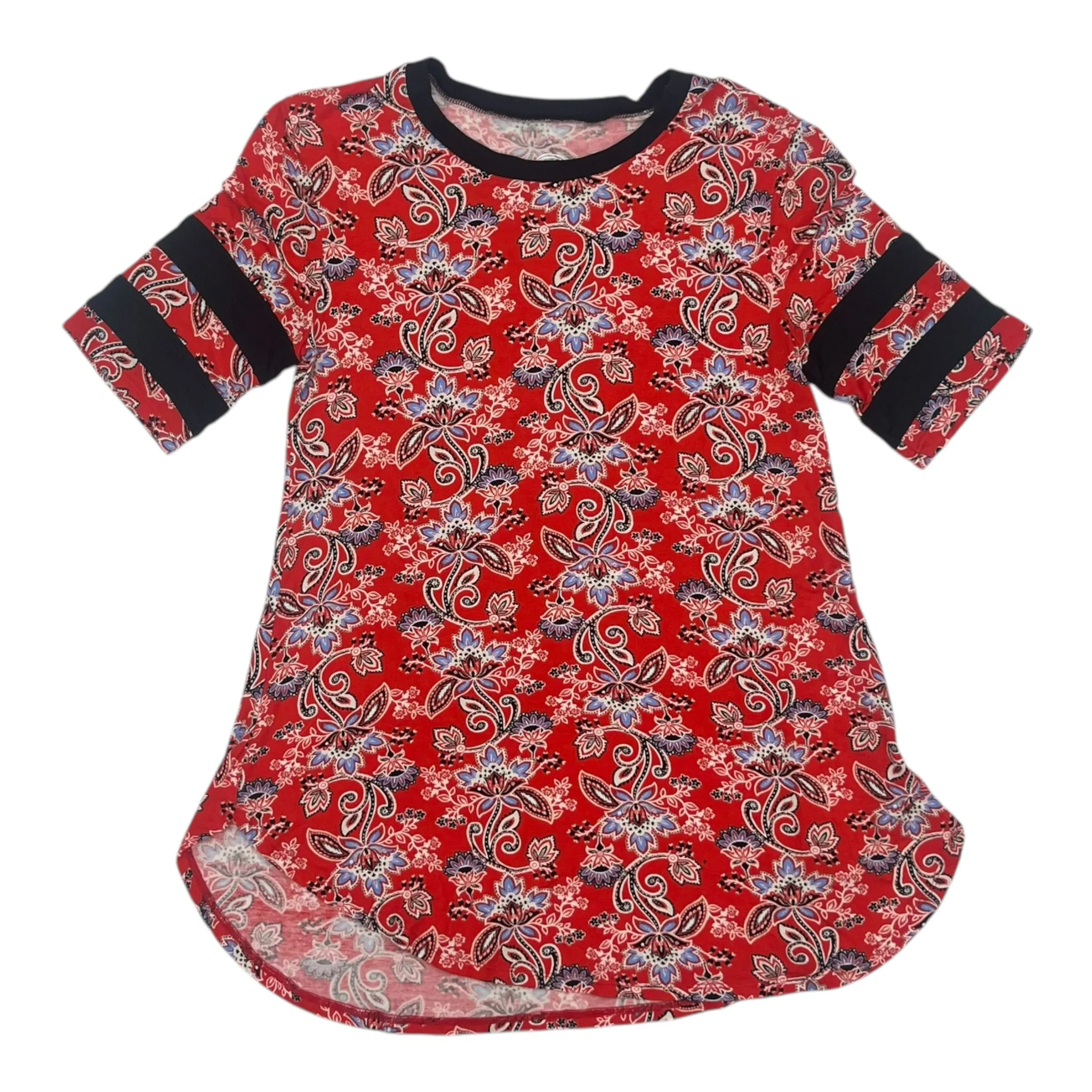 Top Ss By Maurices In Paisley Print, Size:Xs