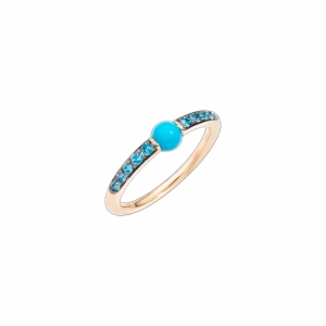 Turquoise and Blue Zircon M'Ama Non M'Ama Ring