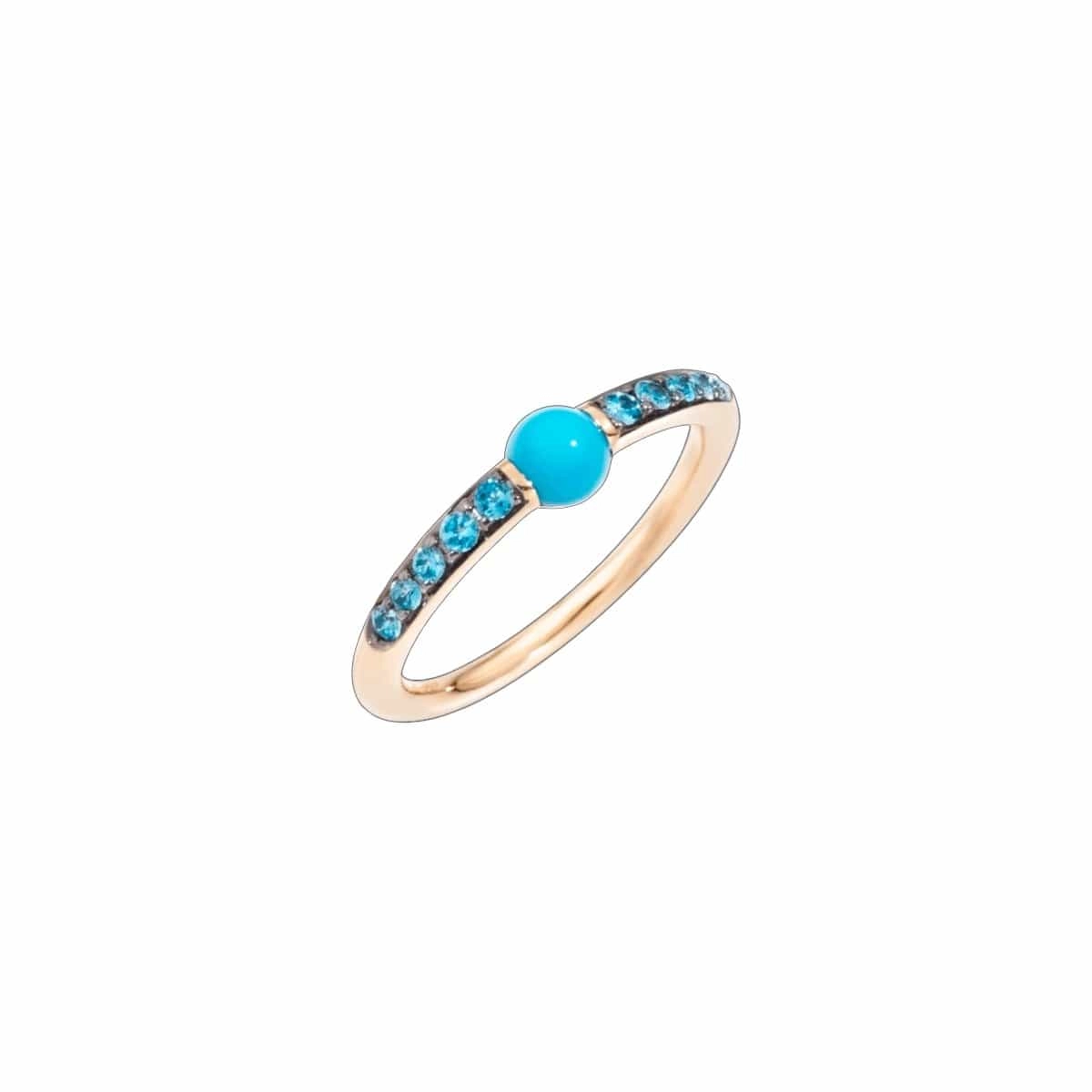 Turquoise and Blue Zircon M'Ama Non M'Ama Ring