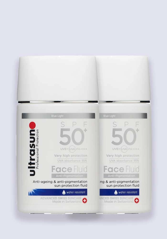 Ultrasun Face Anti Pigmentation Face Fluid SPF 50  40ml - 2 Pack Saver