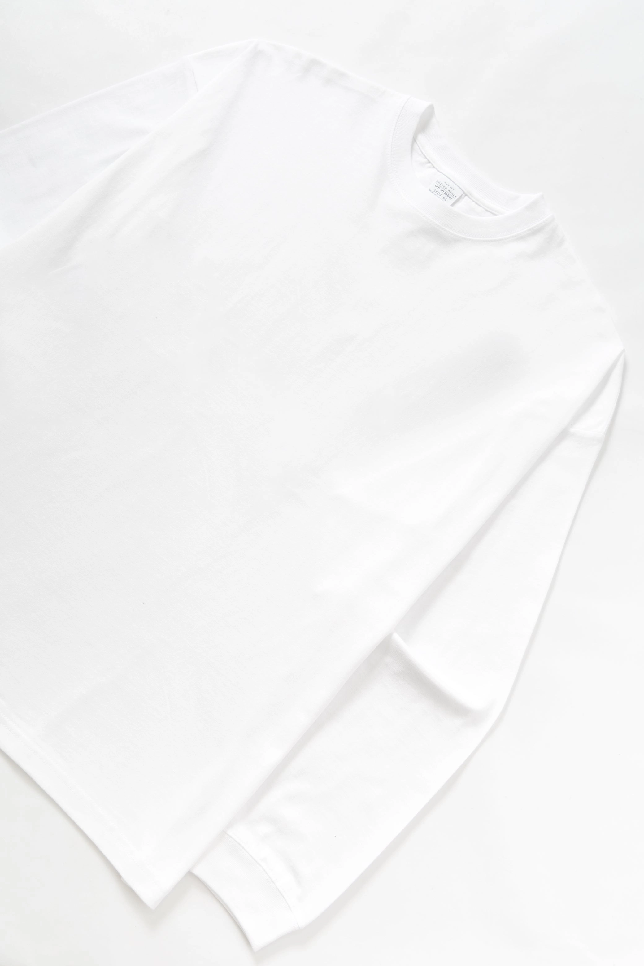 United Athle - 5509 6oz Open End Long Sleeve T-Shirt - White