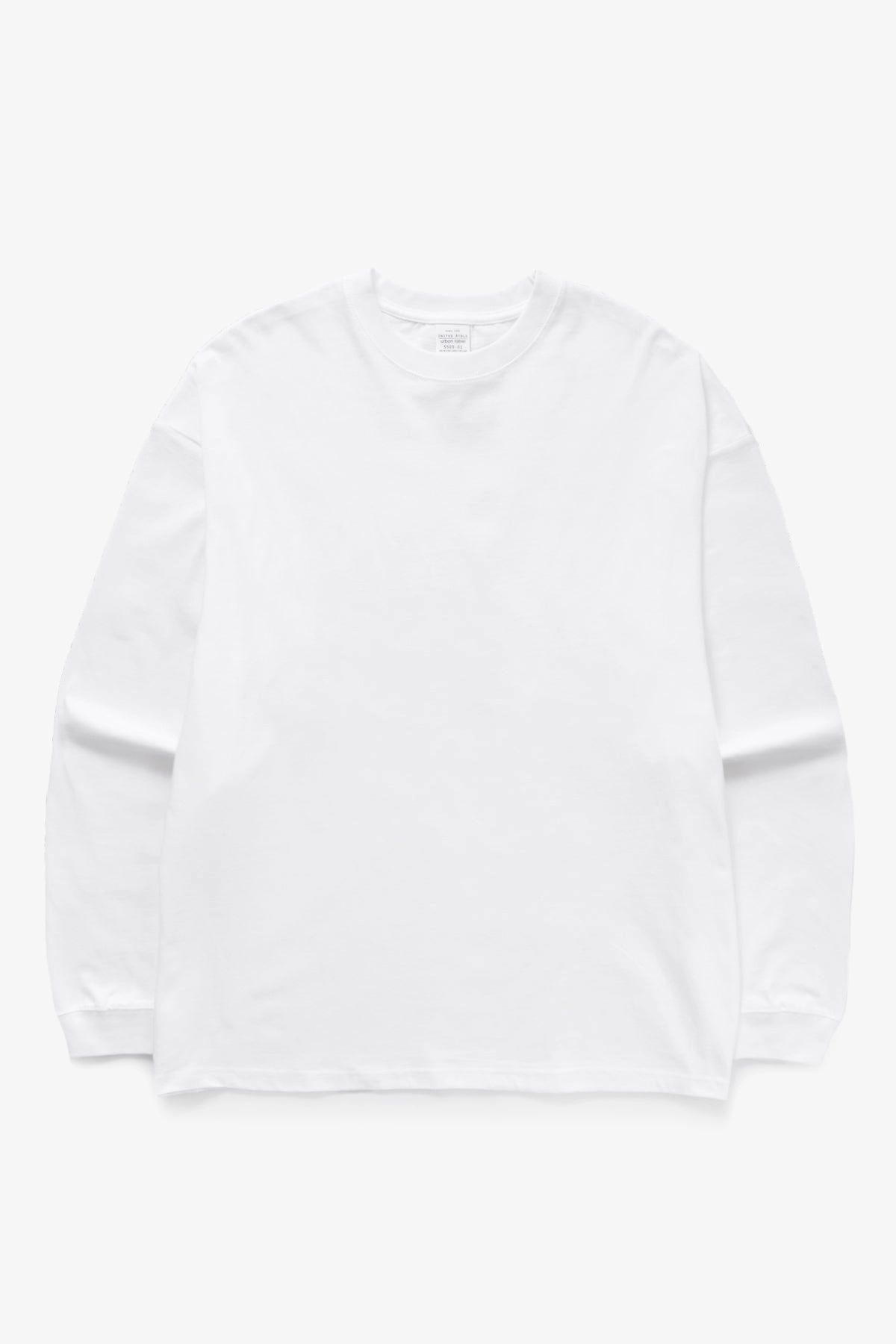 United Athle - 5509 6oz Open End Long Sleeve T-Shirt - White