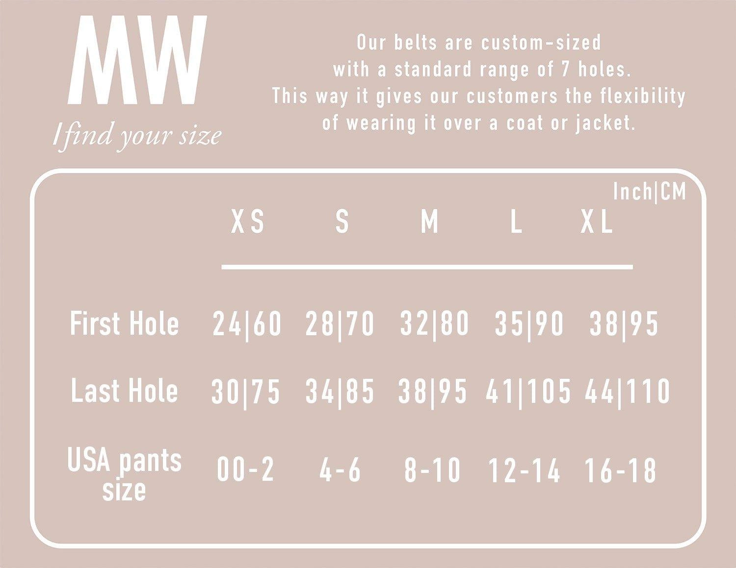 Wide Dalmatian Hide Belt
