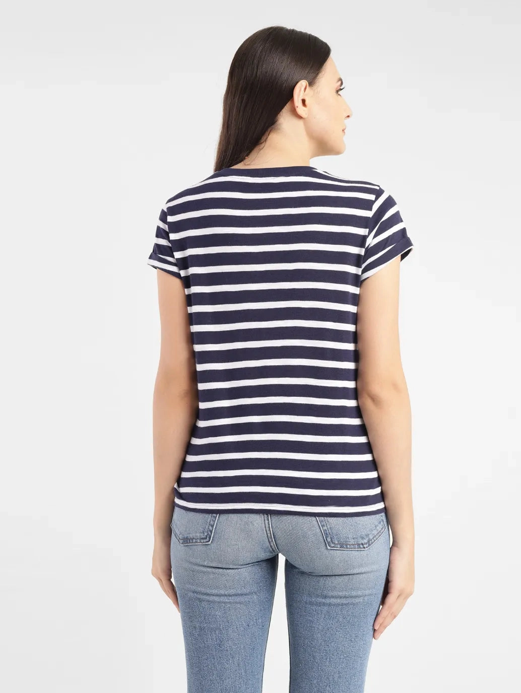 Women's Striped Crew Neck T-shirt