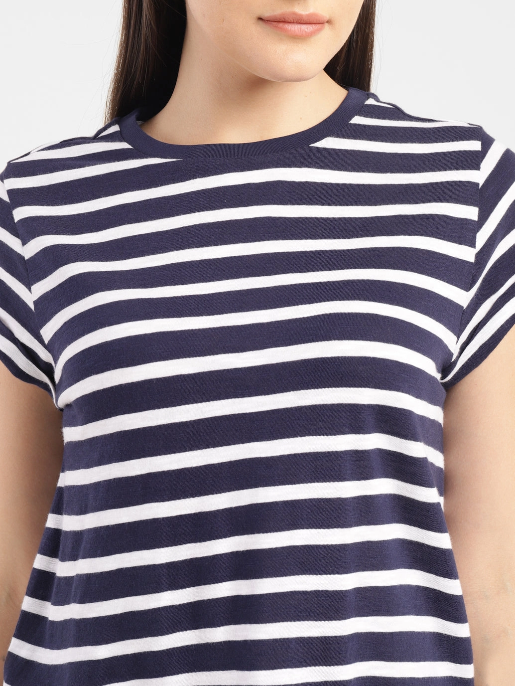 Women's Striped Crew Neck T-shirt